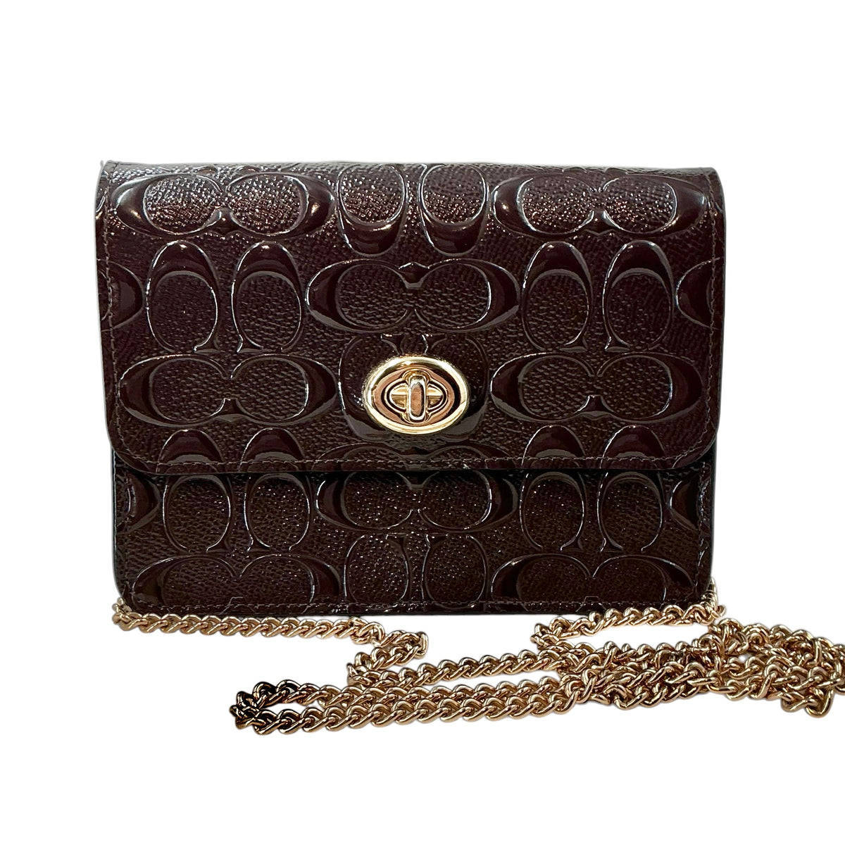 Coach Bowery Crossbody Bag in Signature Debossed Patent Leather