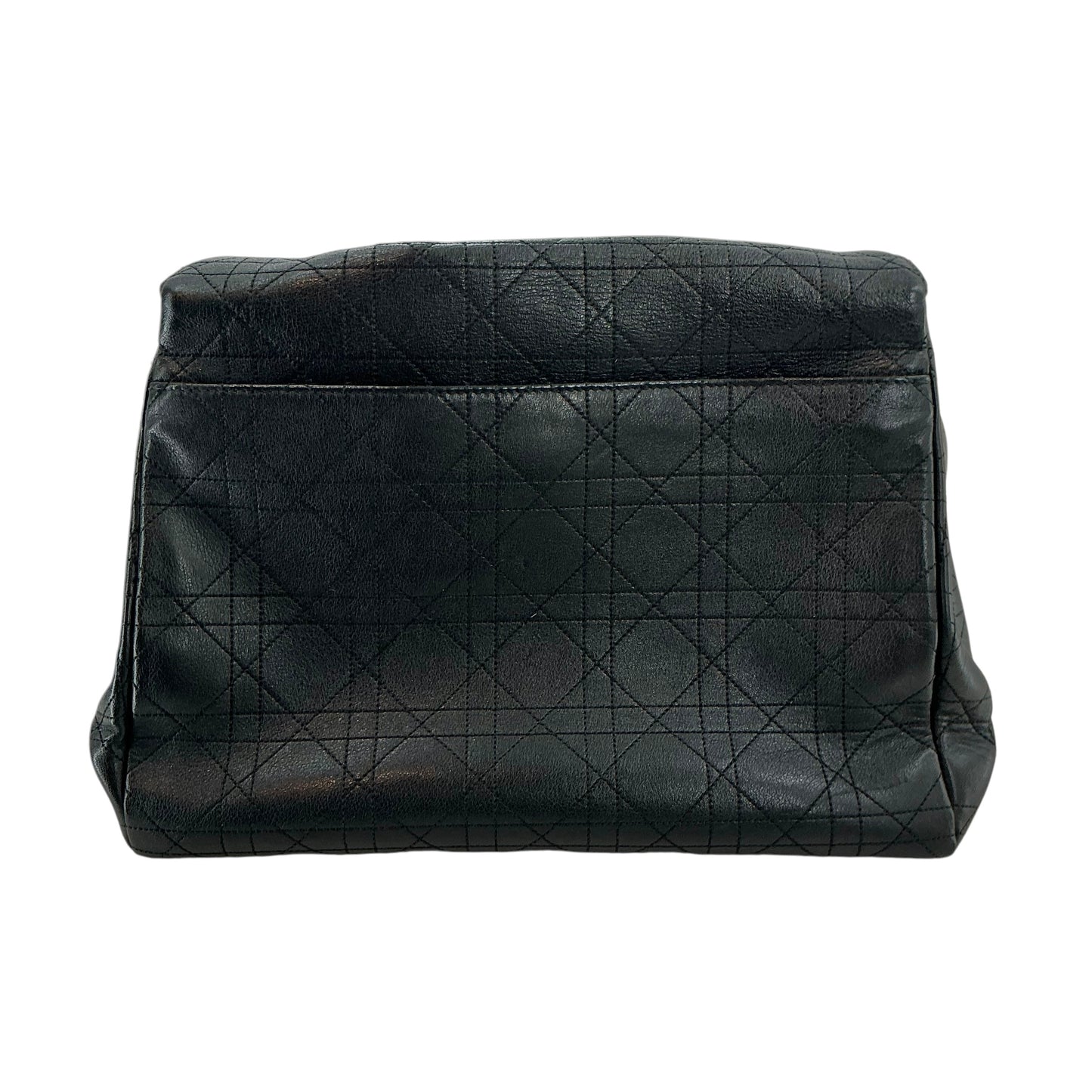 Christian Dior Black Cannage Leather Medium Diorling Shoulder Bag