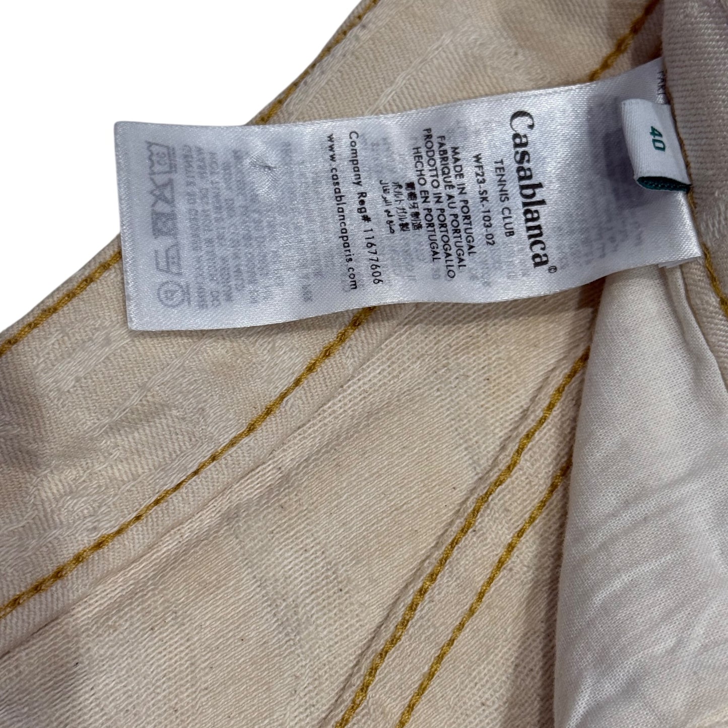 Casablanca Ecru Emboss Skirt