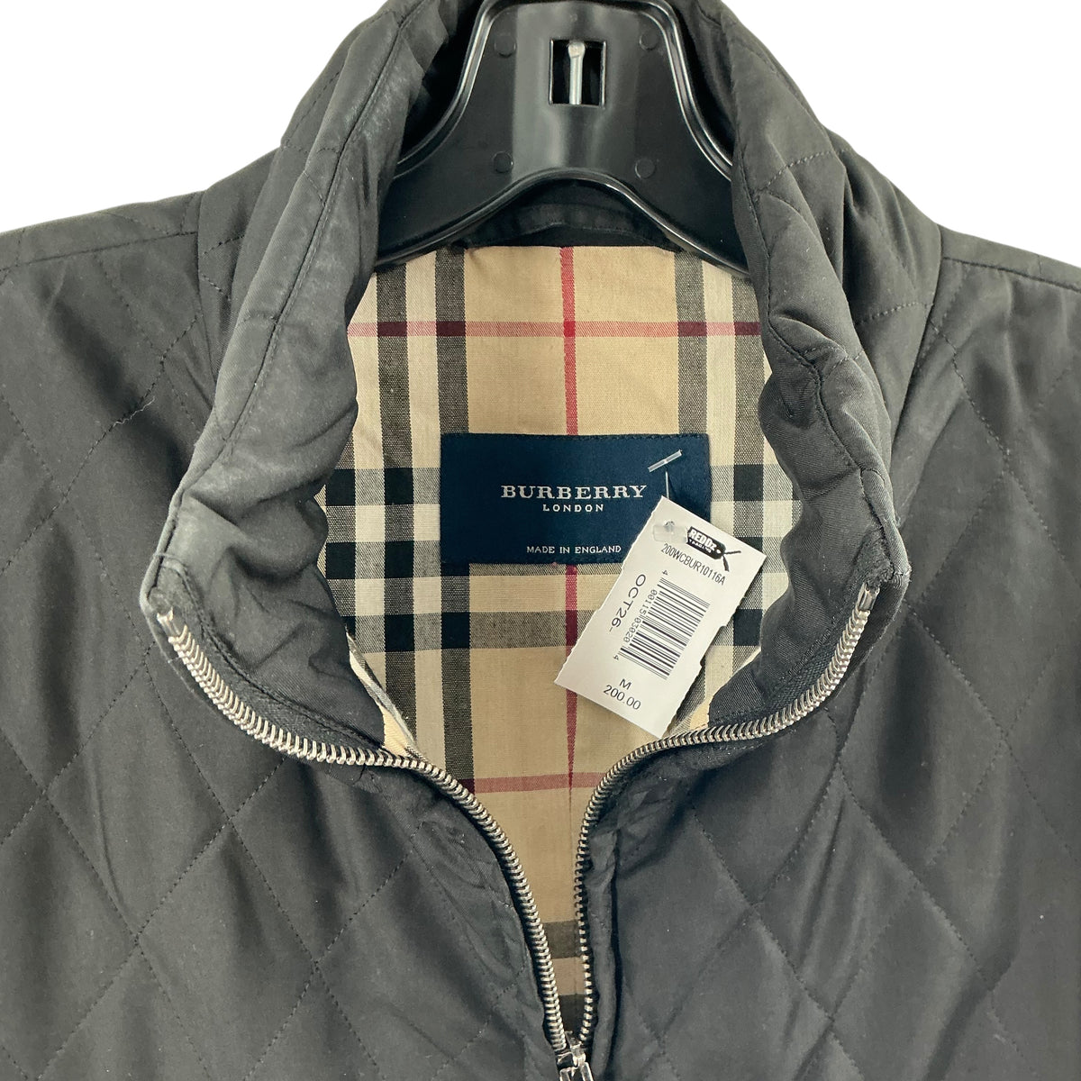 Burberry Black Diamond Quilted Long Coat