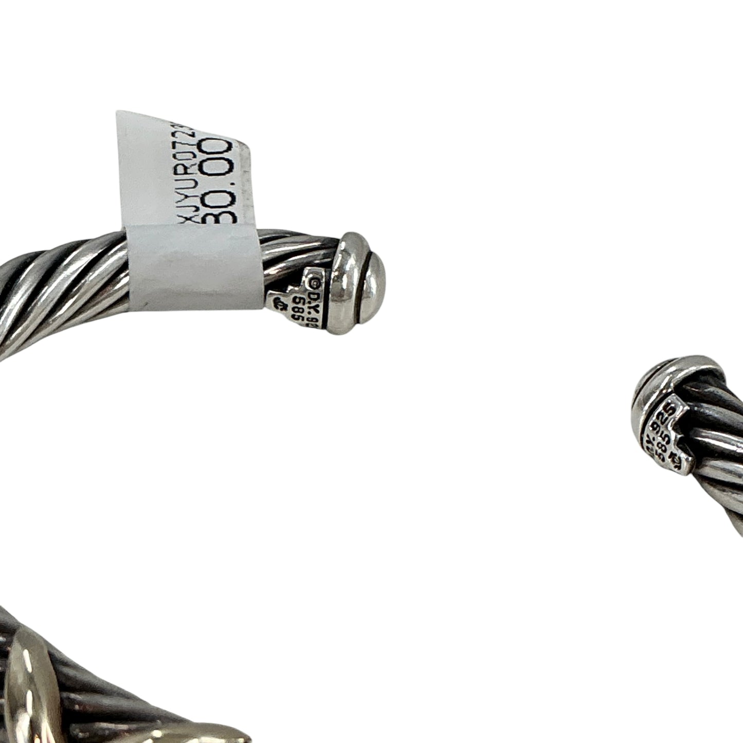 David Yurman X Classic Cable Station Cuff Bracelet