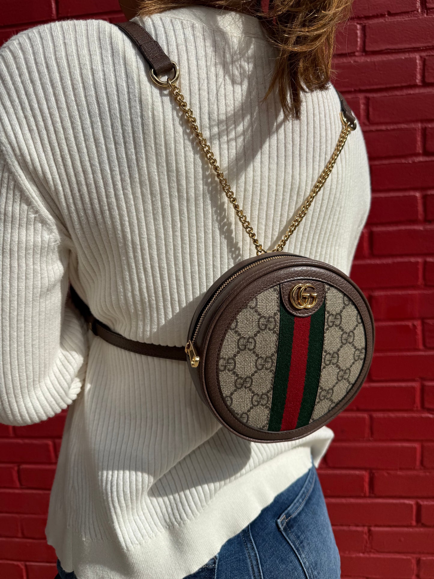 Gucci Supreme Web Mini Ophidia Backpack