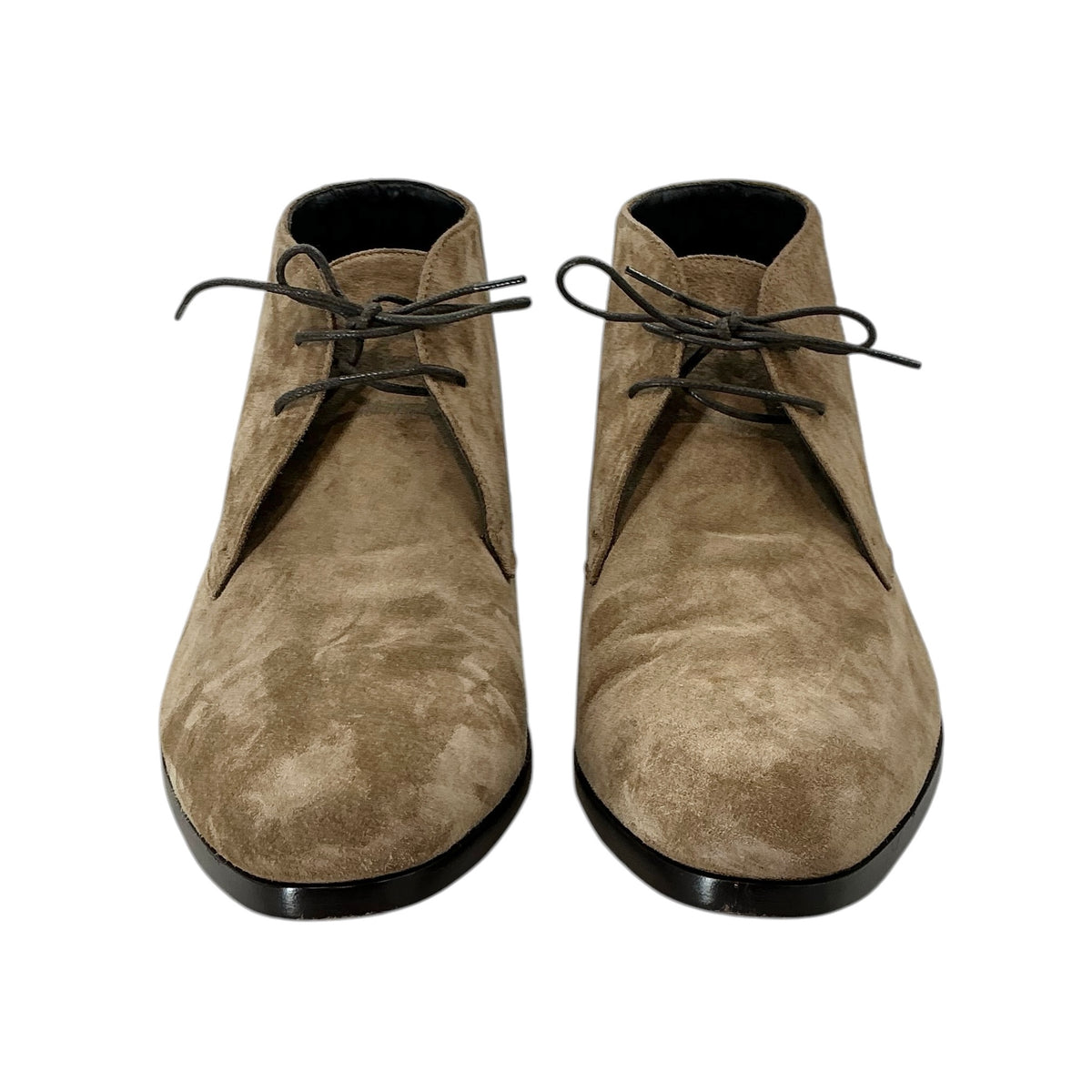 Saint Laurent Jonas Brown Suede Chukka Boots