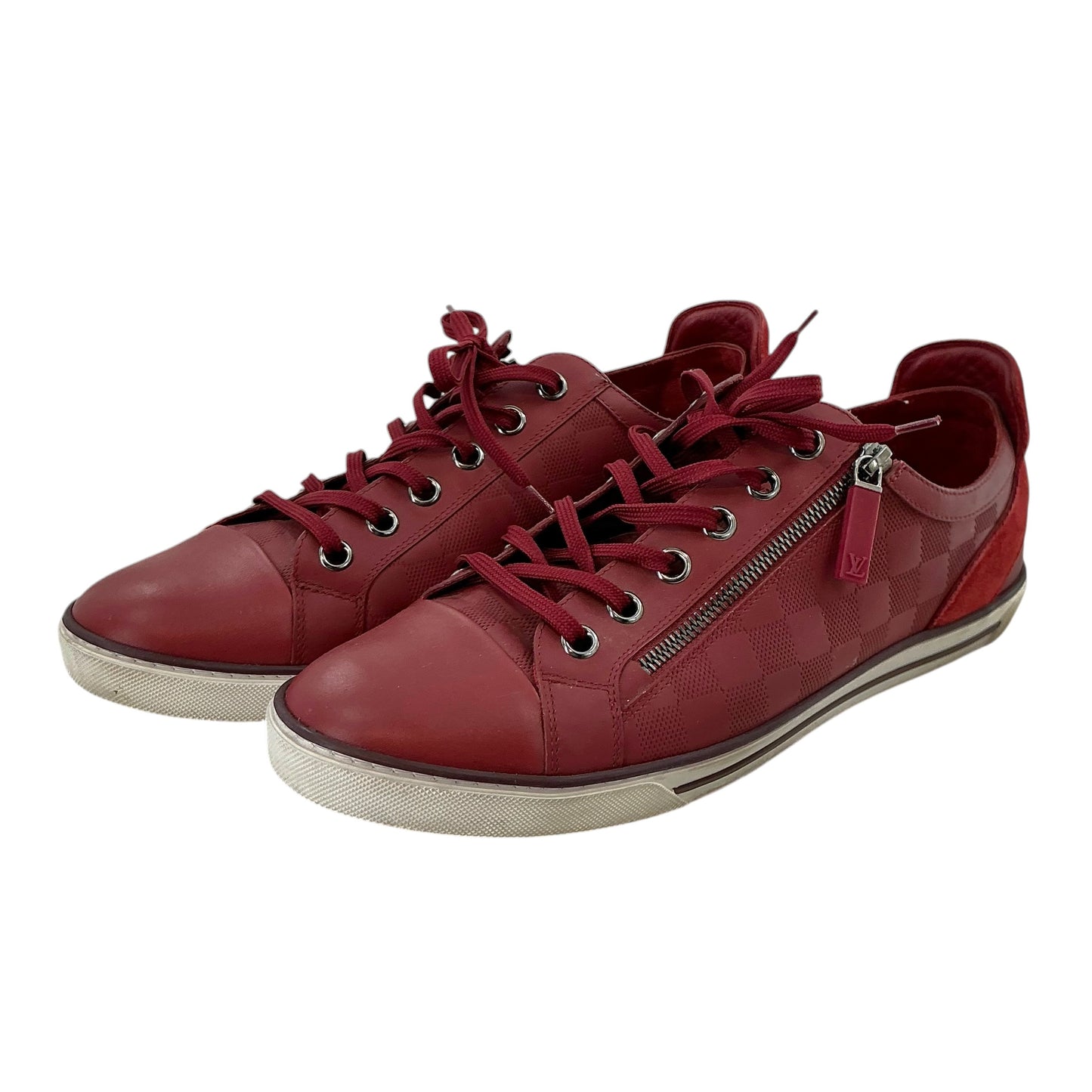 Louis Vuitton Men's Damier Infini Leather Zip Sneakers
