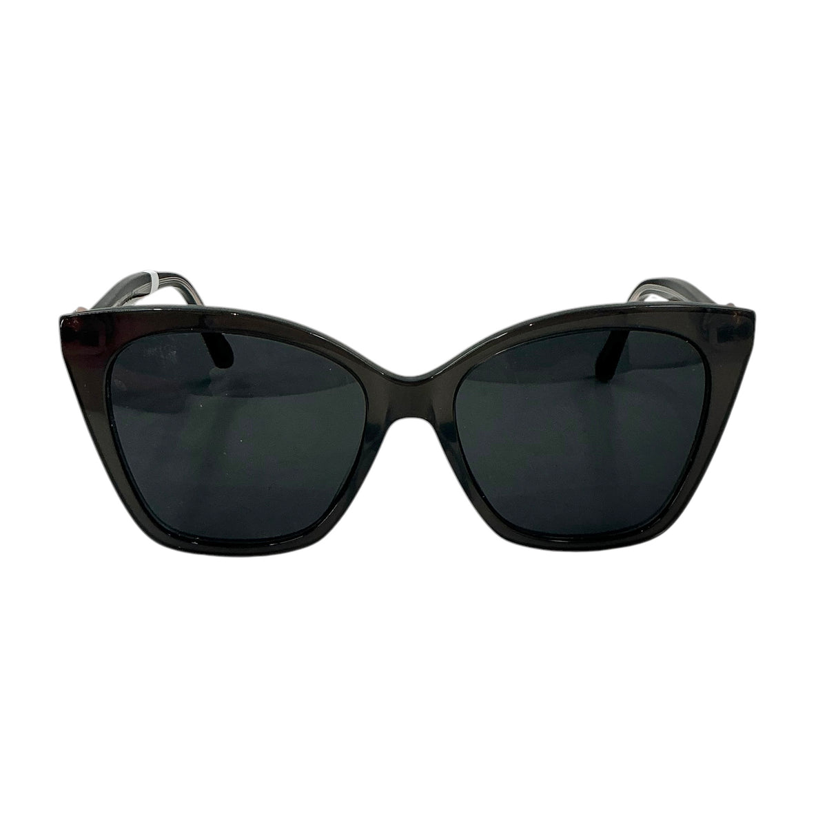 Jimmy Choo RUA/G/S Women's Cat-Eye Sunglasses – Black Acetate Frames