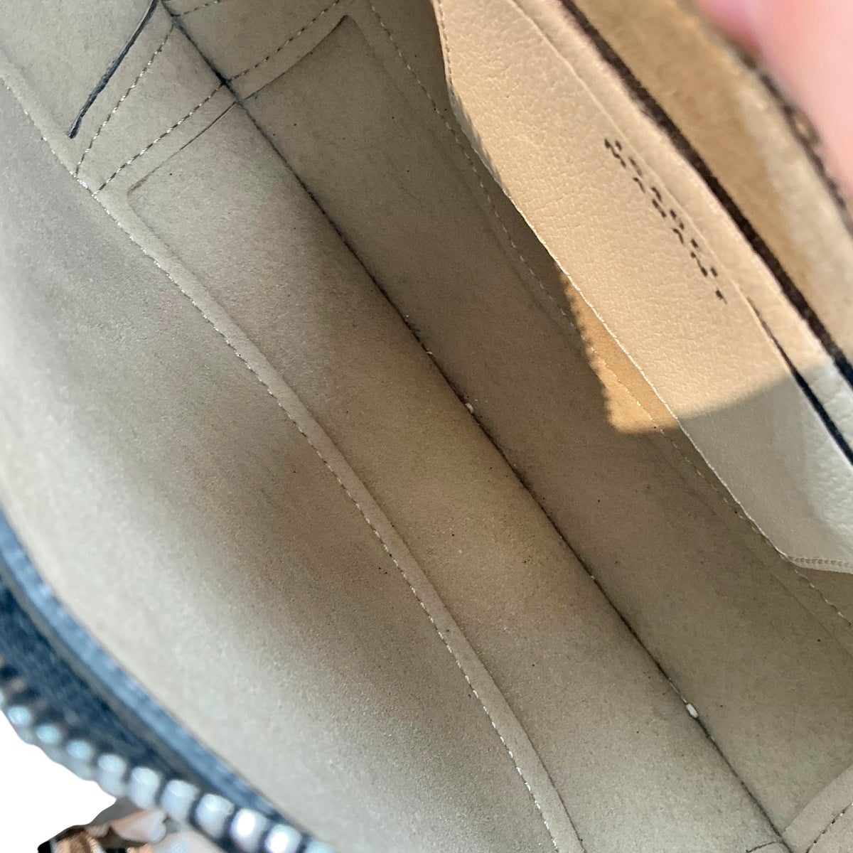 Isabel Marant Oskan Moon Studded Leather Shoulder Bag