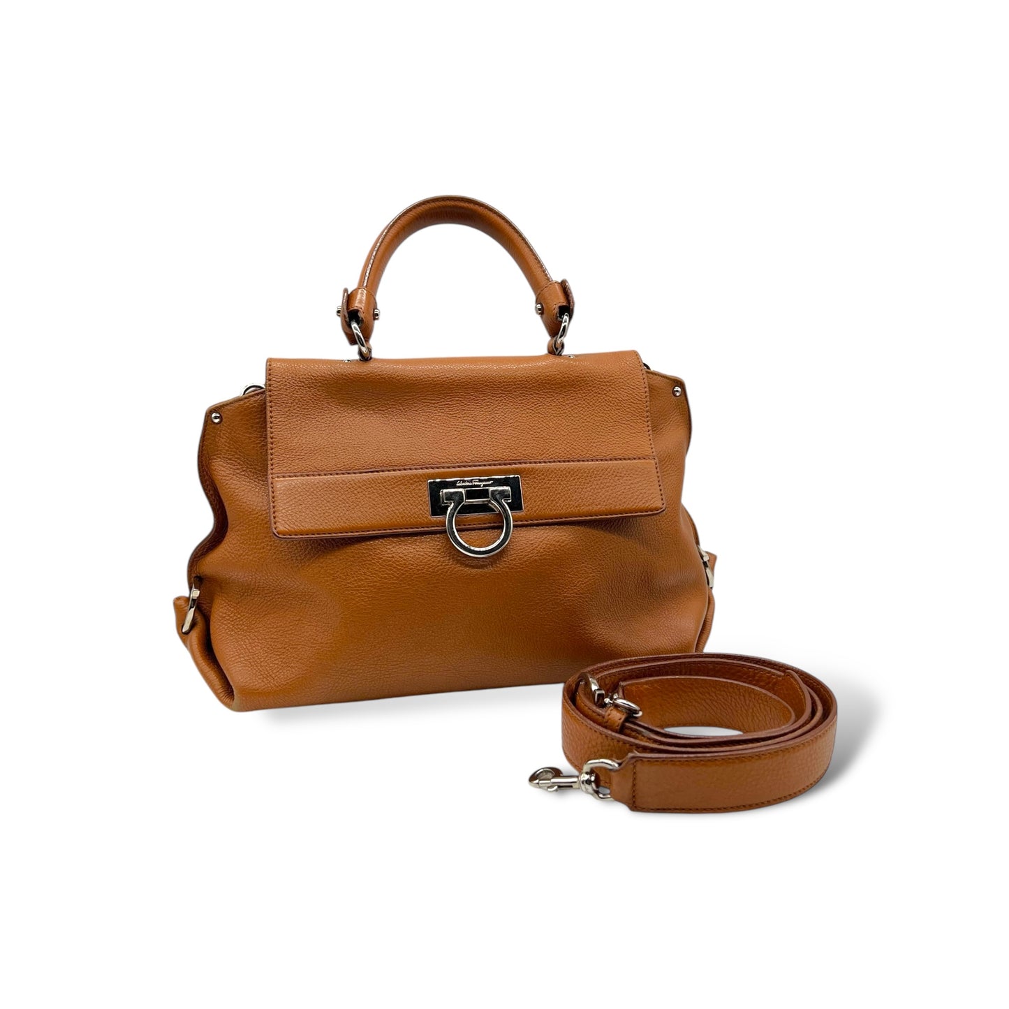 Salvatore Ferragamo Sofia Leather Handbag