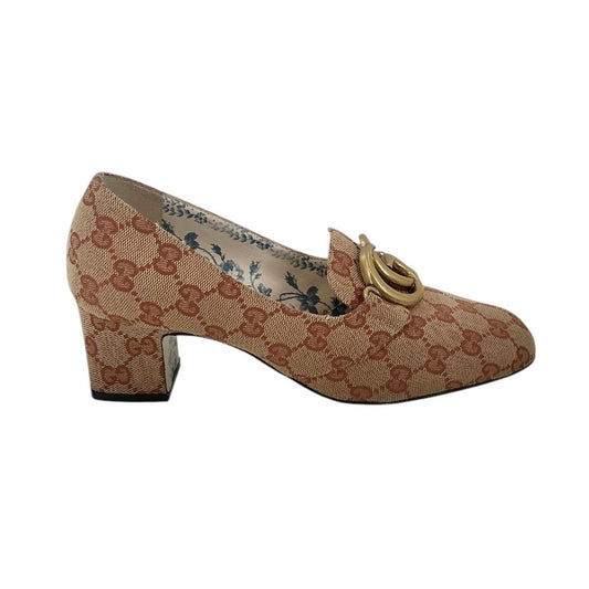 Gucci Victoire GG Marmont Block Heel Pumps