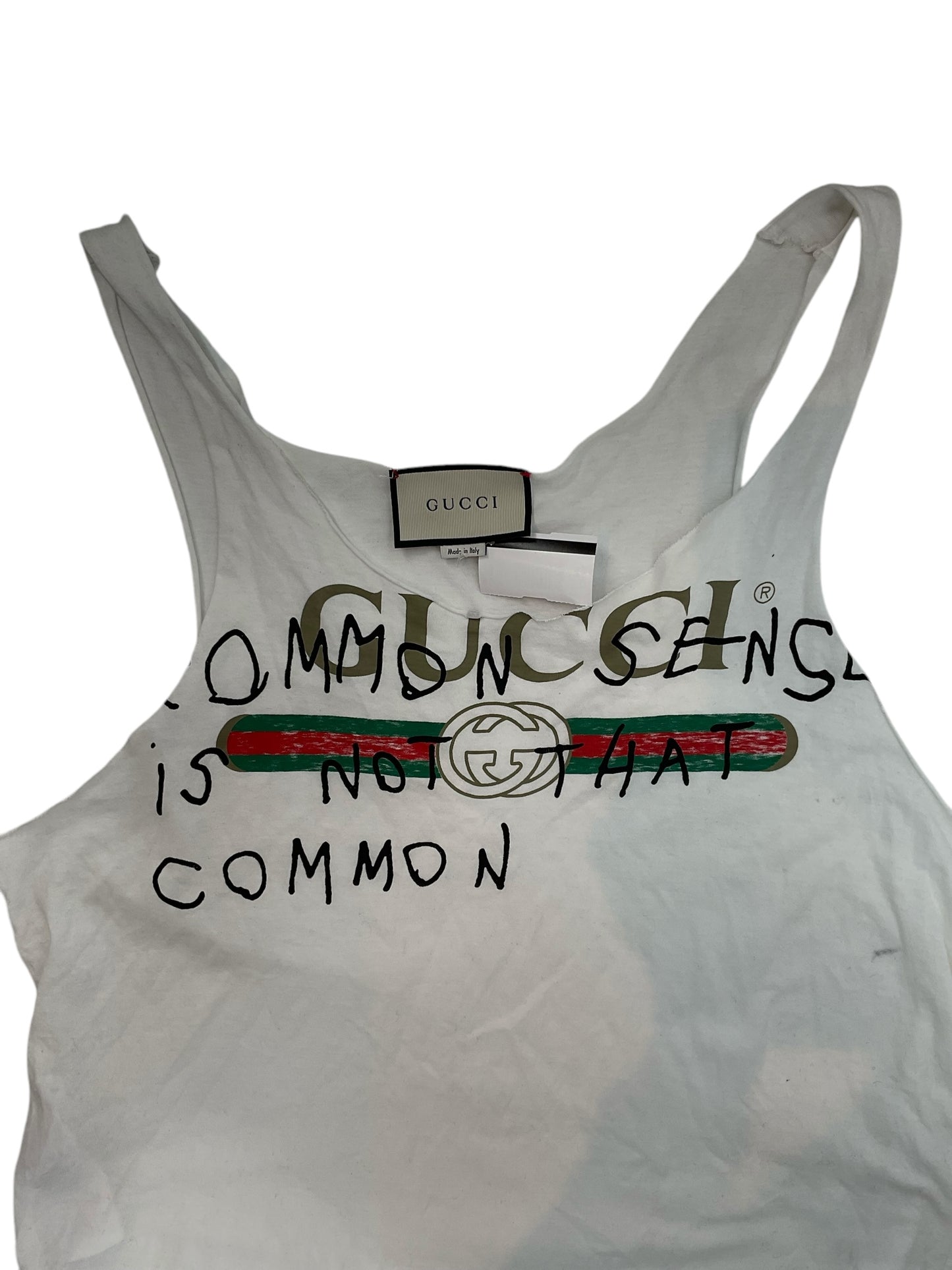 Gucci Coco Capitán “Common Sense” Logo Womens Tank Top