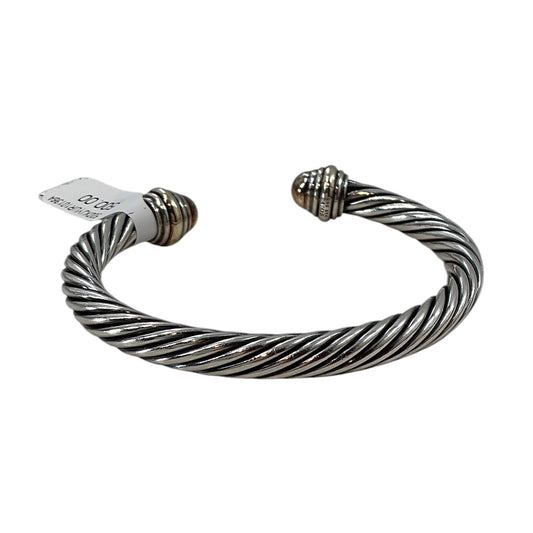 David Yurman Two-Tone Cable Classic Cuff Bracelet – 7mm Sterling Silver & 14K Gold