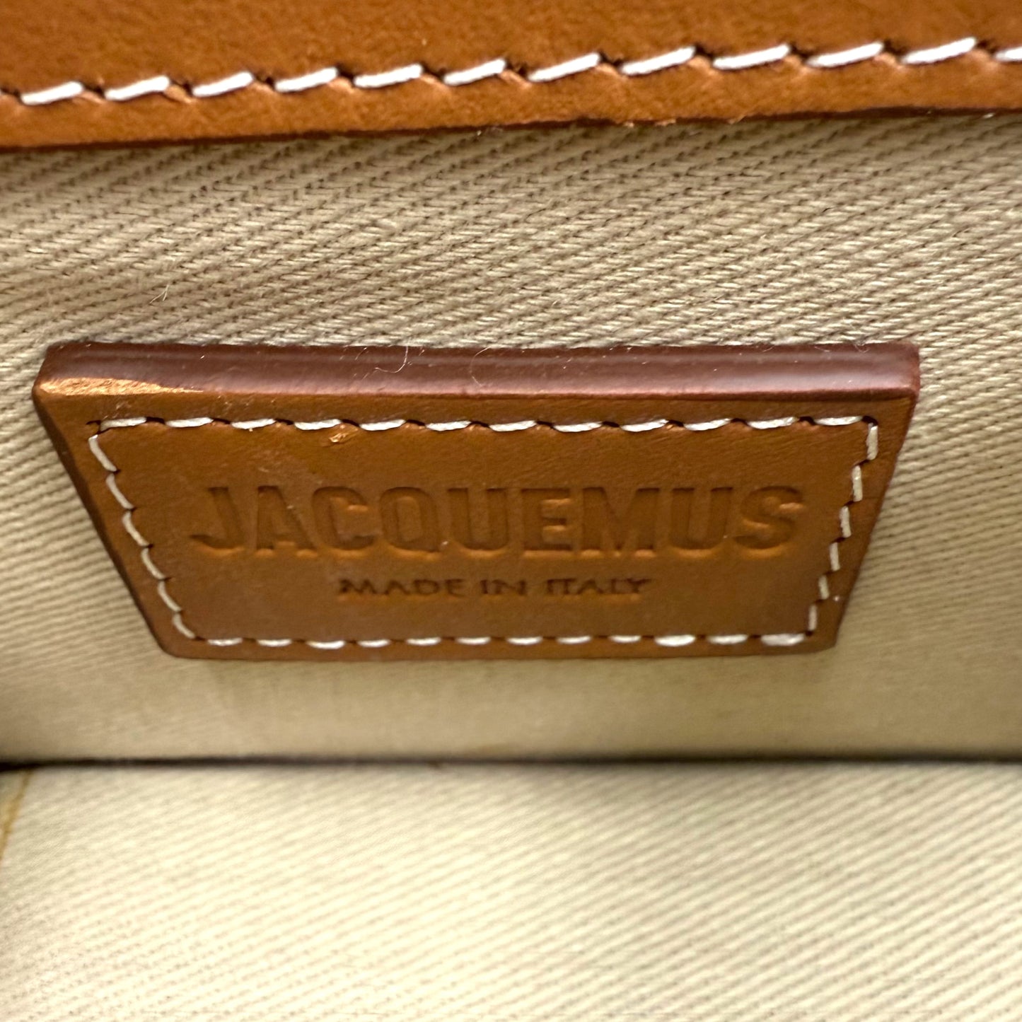 Jacquemus Cognac Le Chiquito Mini Bag
