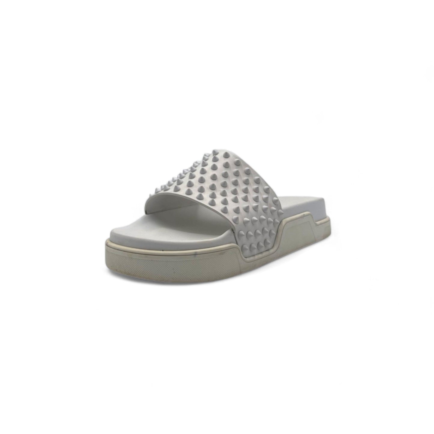 Christian Louboutin Spike Accents Rubber Slides