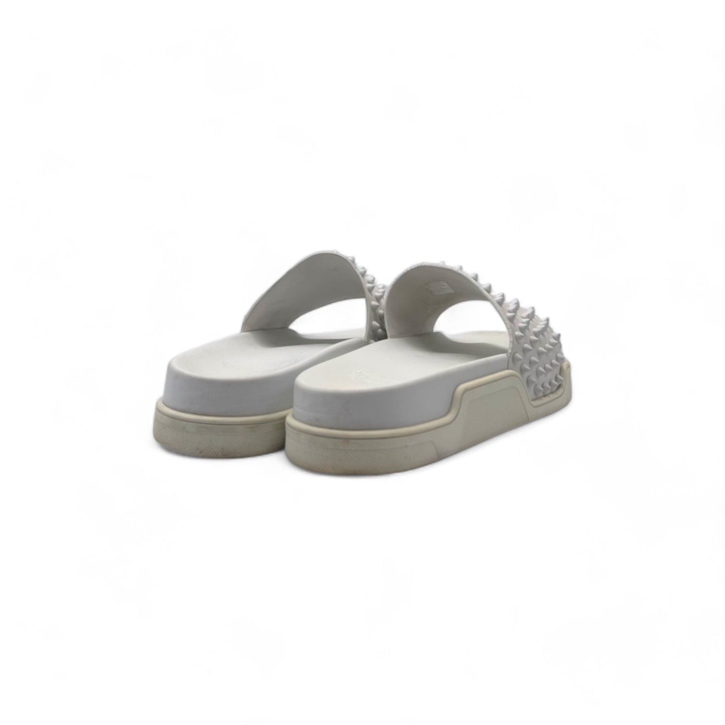 Christian Louboutin Spike Accents Rubber Slides