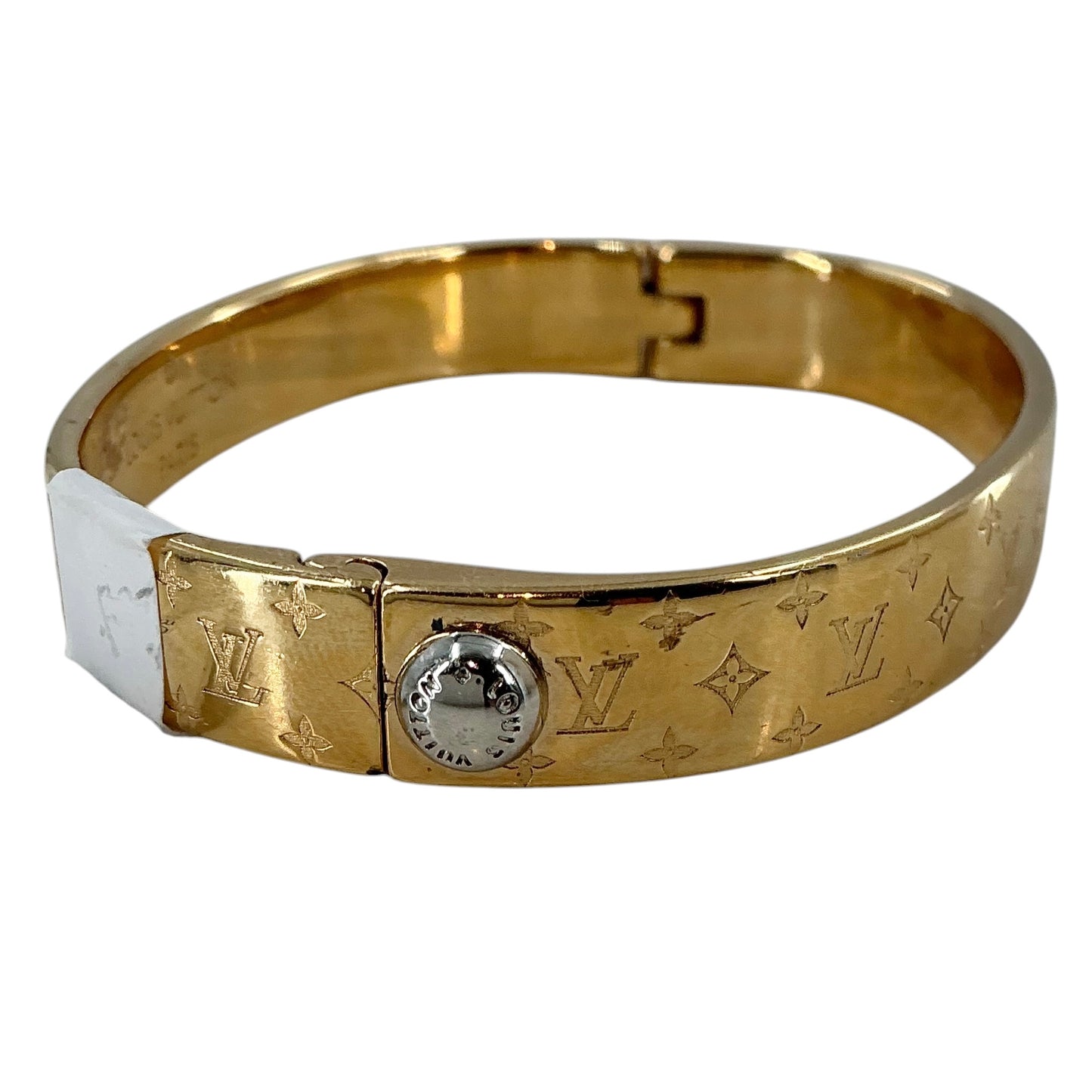 Louis Vuitton Nanogram Rigid Cuff Bracelet - Gold-Plated Brass