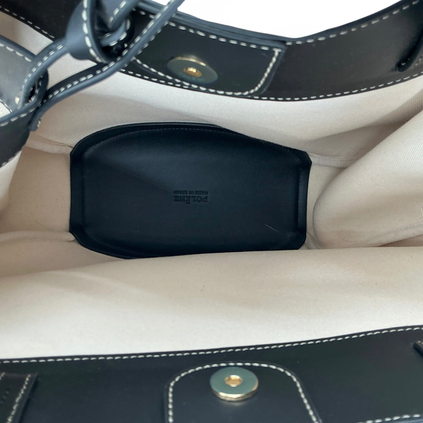 Polène Cyme Canvas and Leather Tote