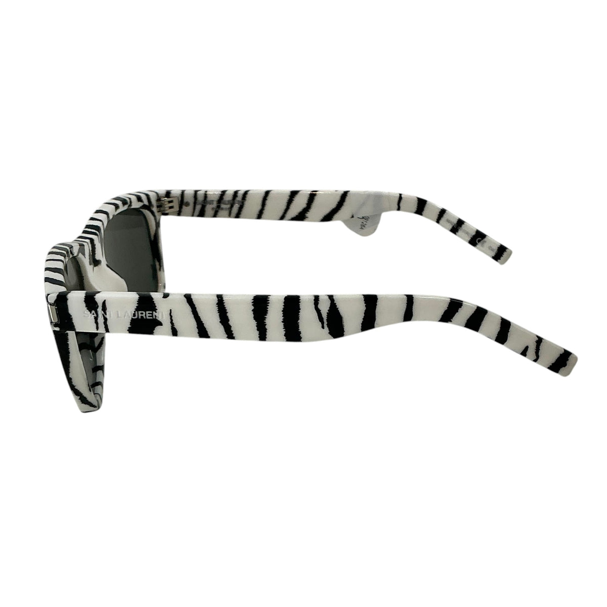 Saint Laurent White & Black Zebra Print SL 51 Wayfarer Sunglasses