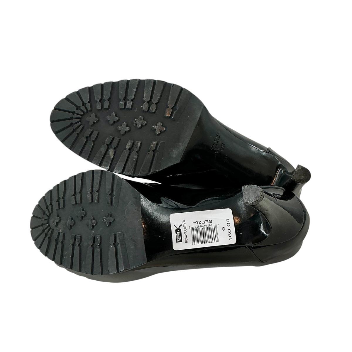Gucci Black Patent Leather Horsebit Pumps