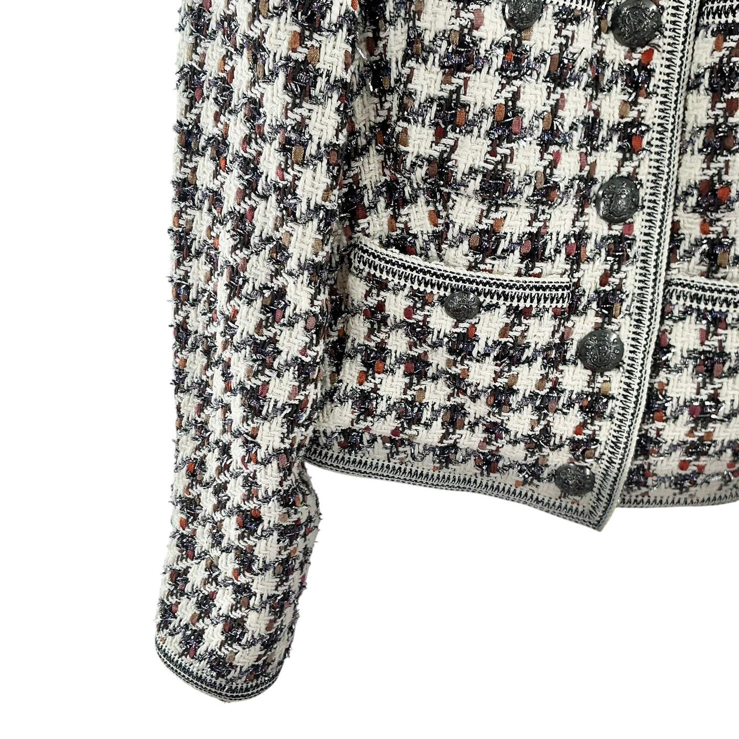 Veronica Beard Cirtane Houndstooth Tweed Jacket