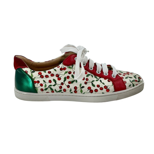 Christian Louboutin Seava Cherry Print Low-Top Sneakers