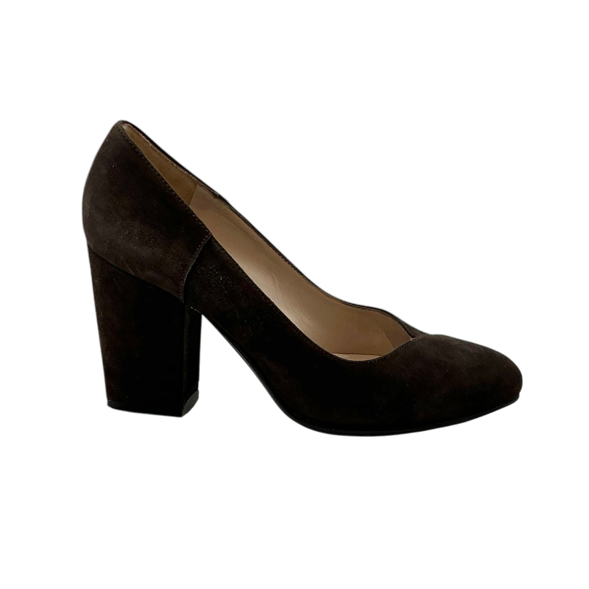 Robert Clergerie Paris Suede Block Heel Pumps