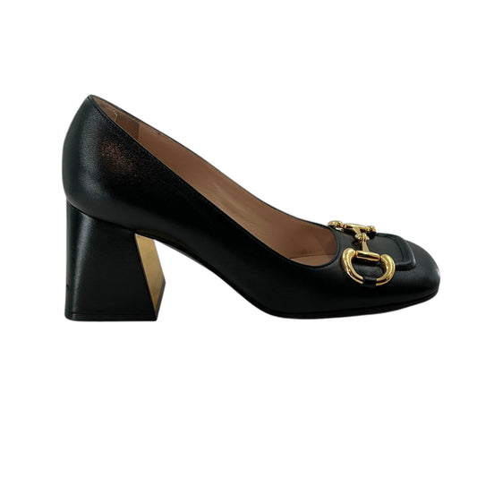 Gucci Malaga Kid Leather Horsebit Pumps