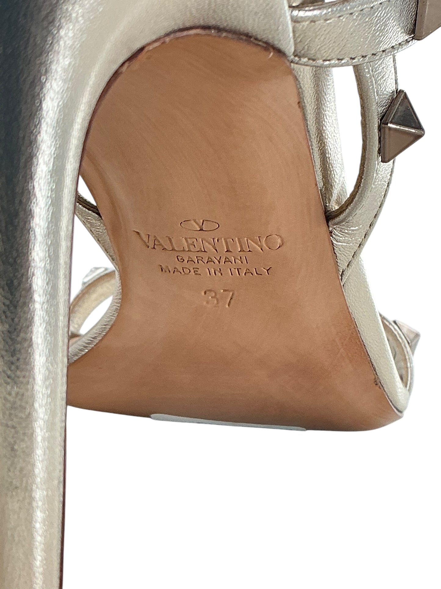 Valentino Rockstud T-Strap Sandals