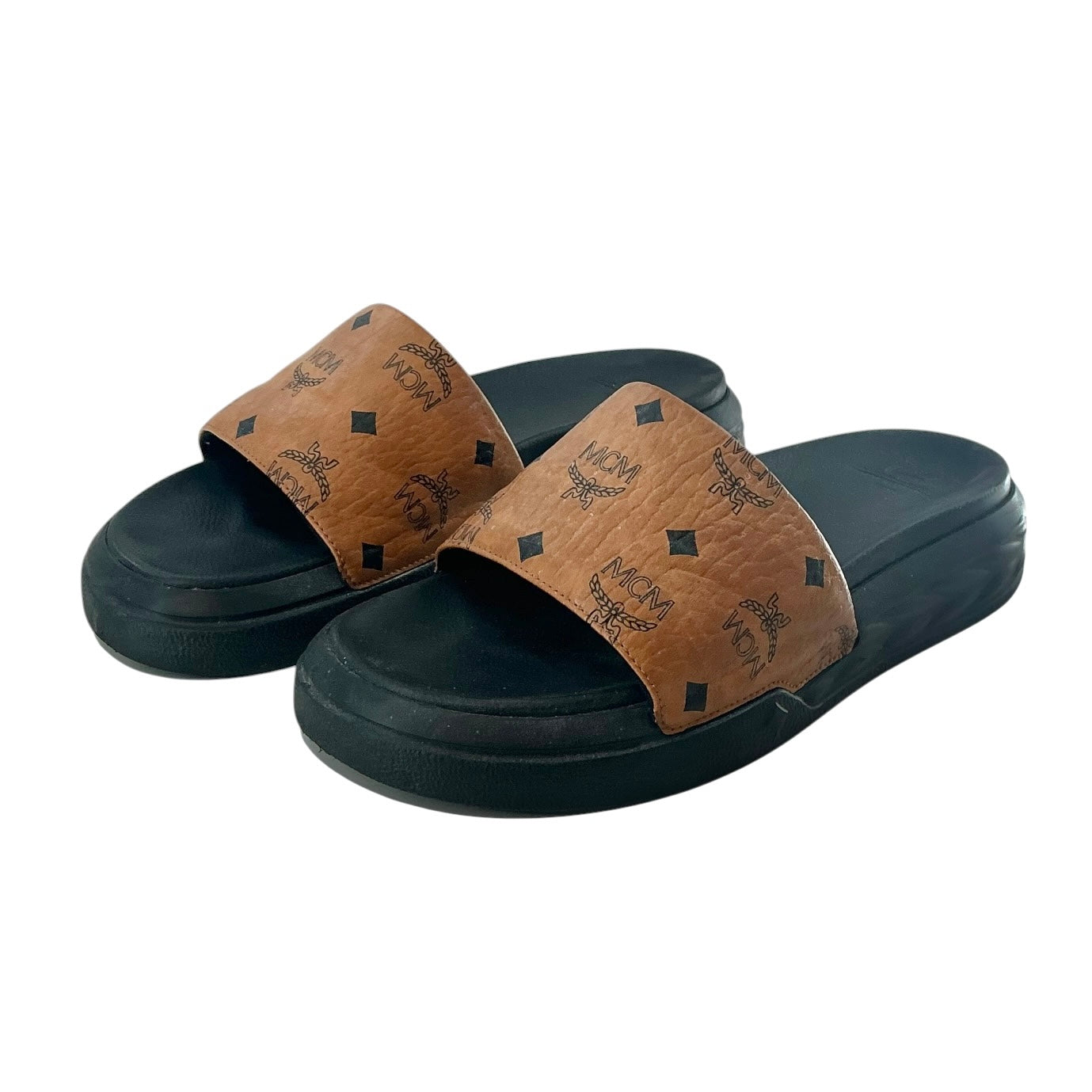 MCM Men’s Visetos Slide Sandals