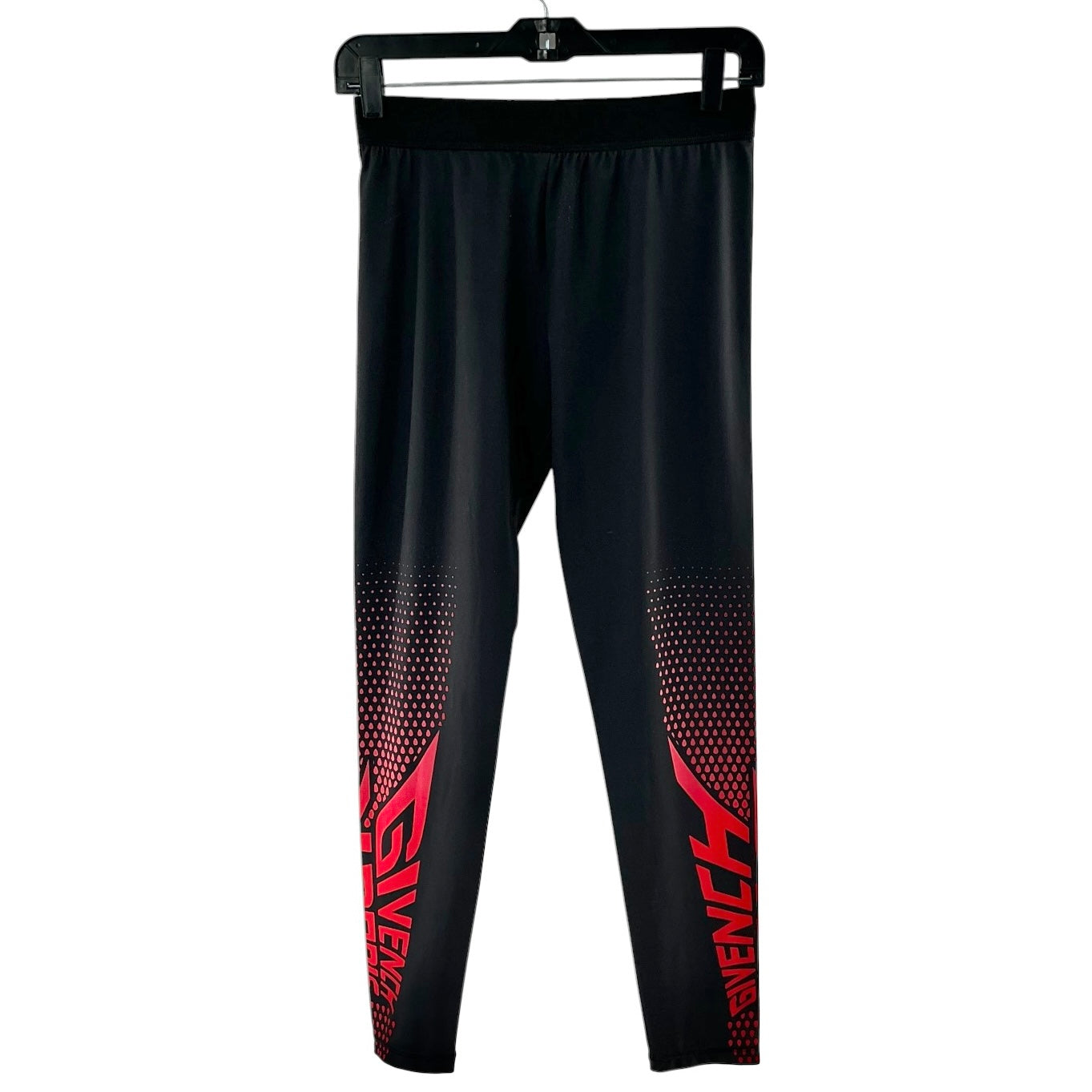 Givenchy Black & Red Logo Sport Leggings