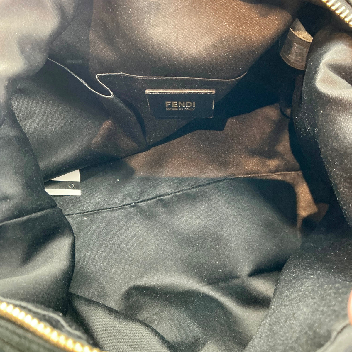 Fendi Black Suede Forever Mama Hobo Bag with Tortoiseshell FF Clasp