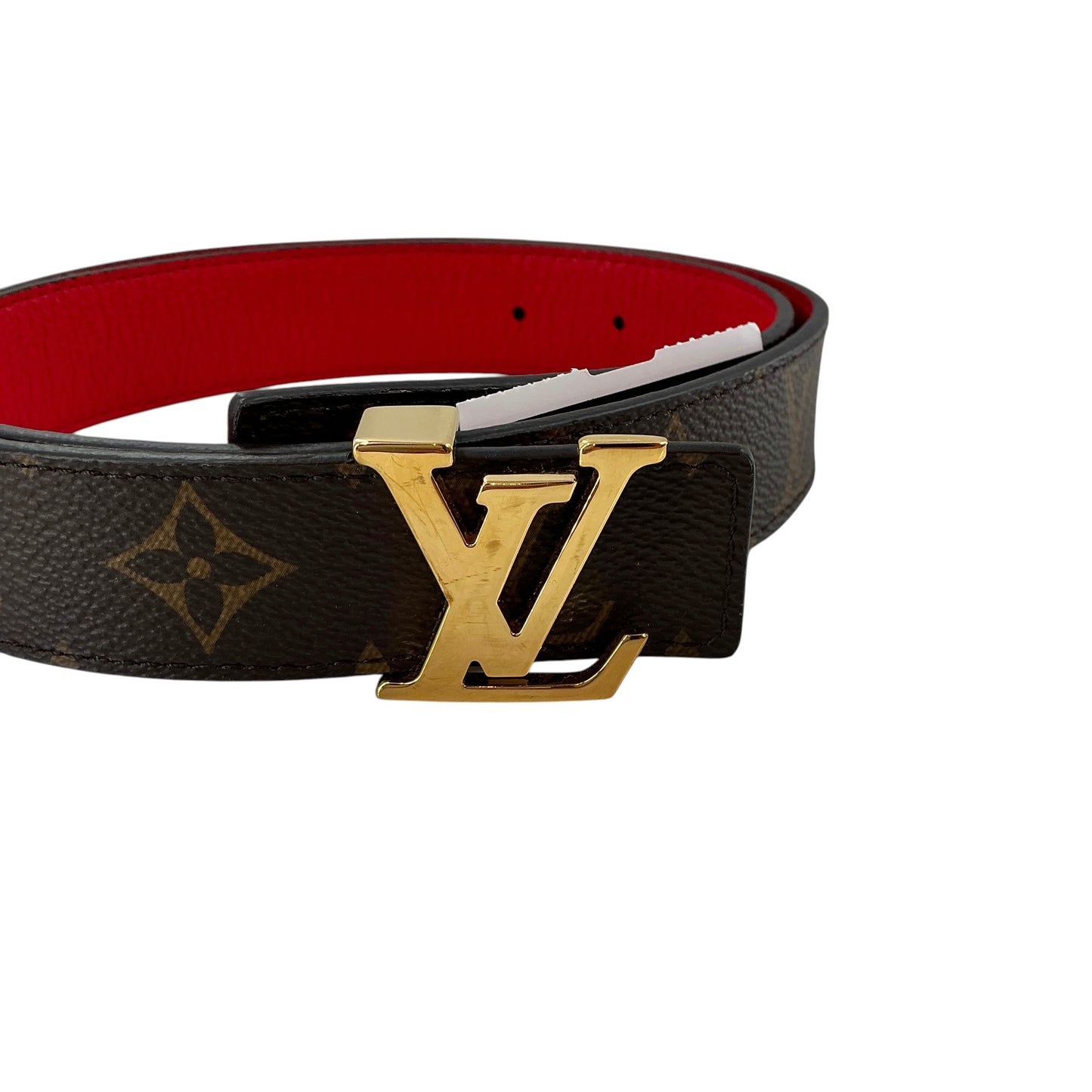 Louis Vuitton Monogram 30mm LV Initiales Reversible Belt Size 80 / 32