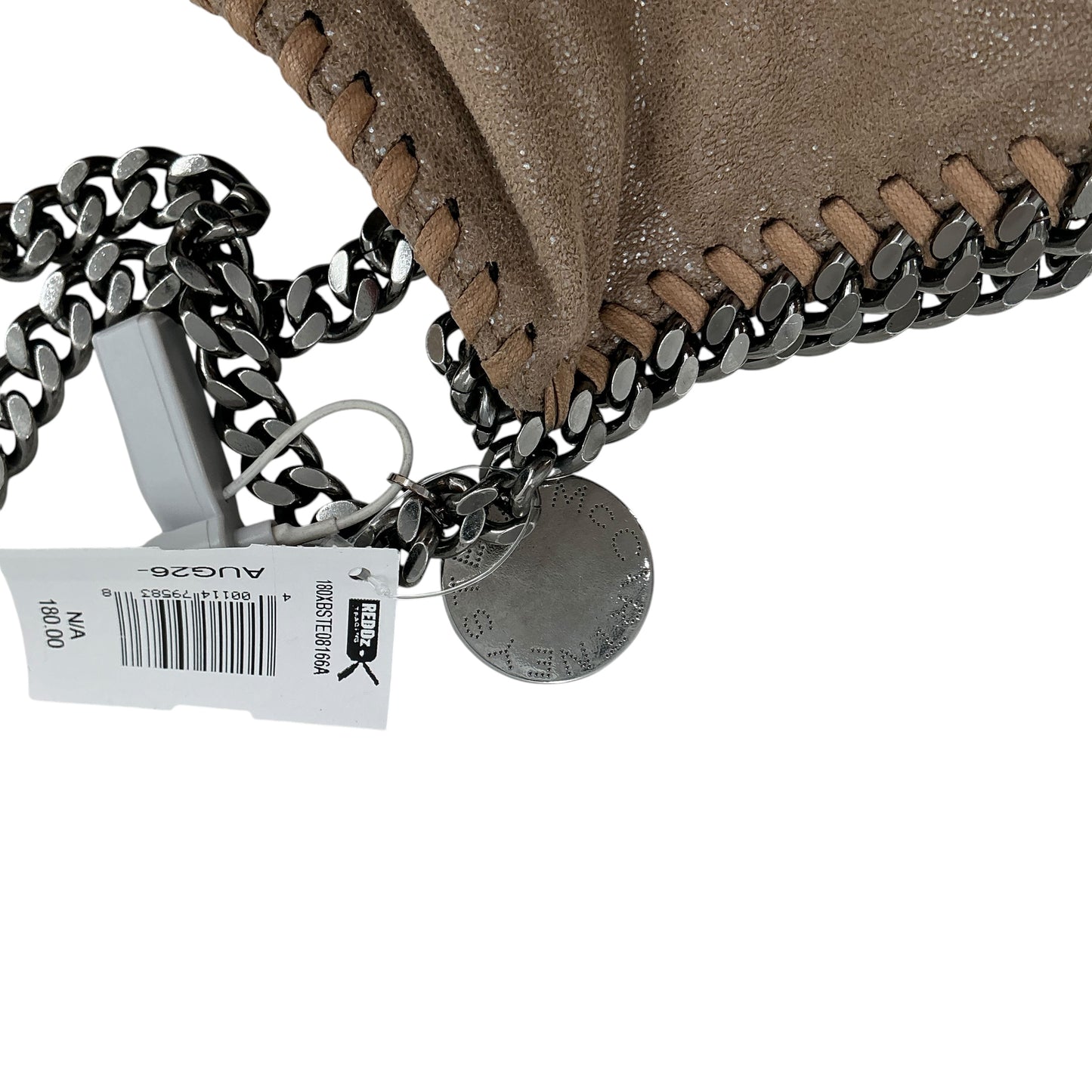 Stella McCartney Falabella Fold-Over Tote Bag – Taupe Shaggy Deer