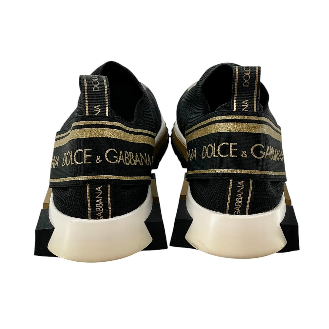 Dolce & Gabbana Sorrento Black & Gold Sneakers