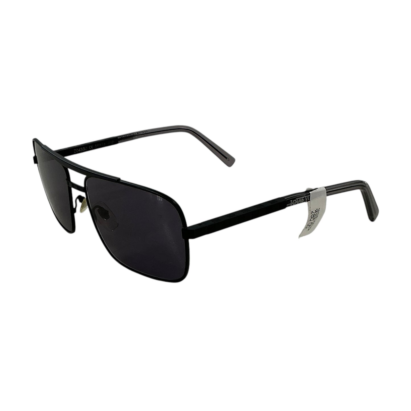 Louis Vuitton Attitude Black U Damier Square Aviator Sunglasses