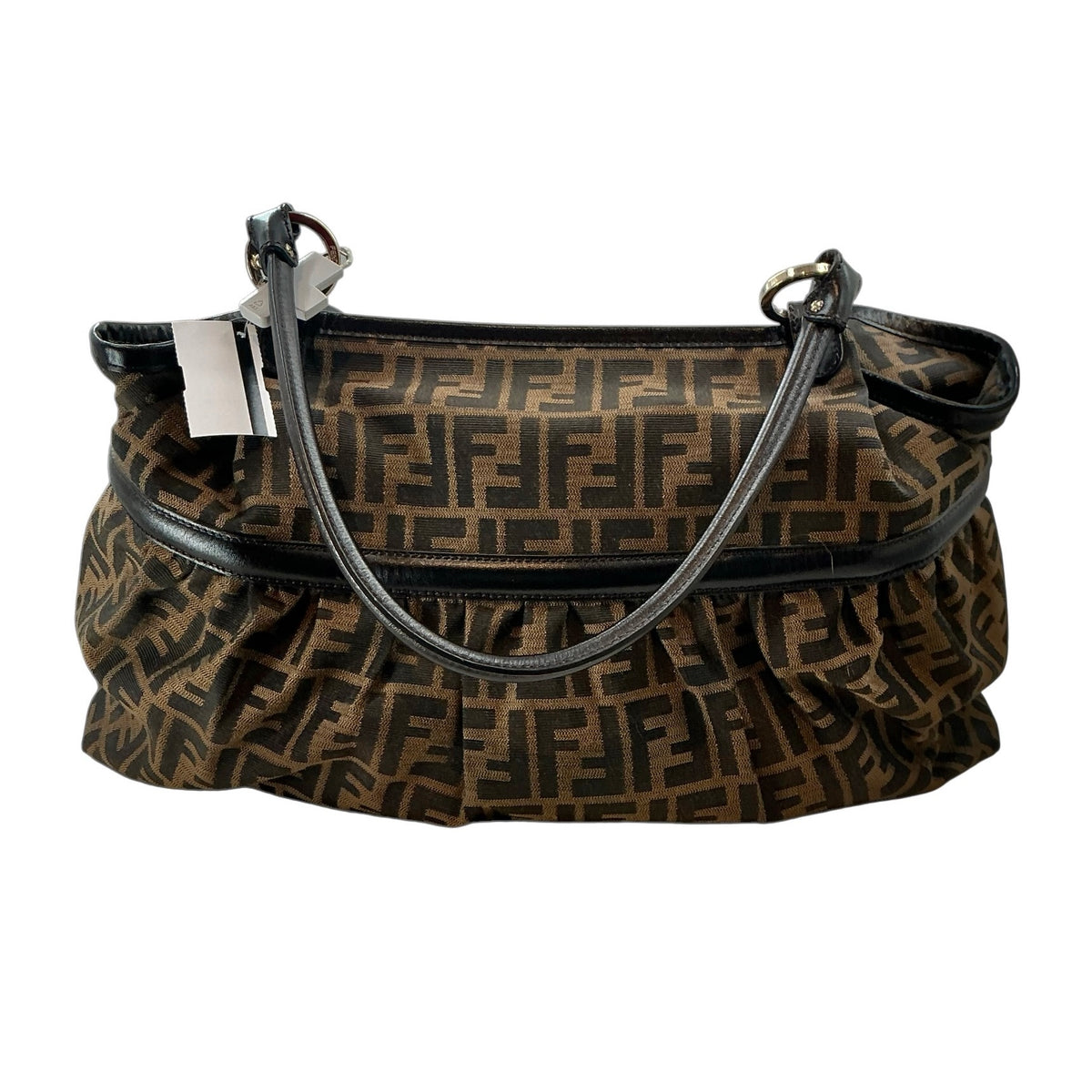 Fendi Vintage Zucca Print Chef Large Tote Bag (Tobacco/Brown)