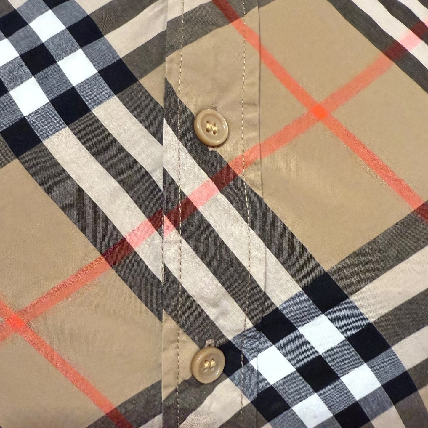 Burberry Check Button Up