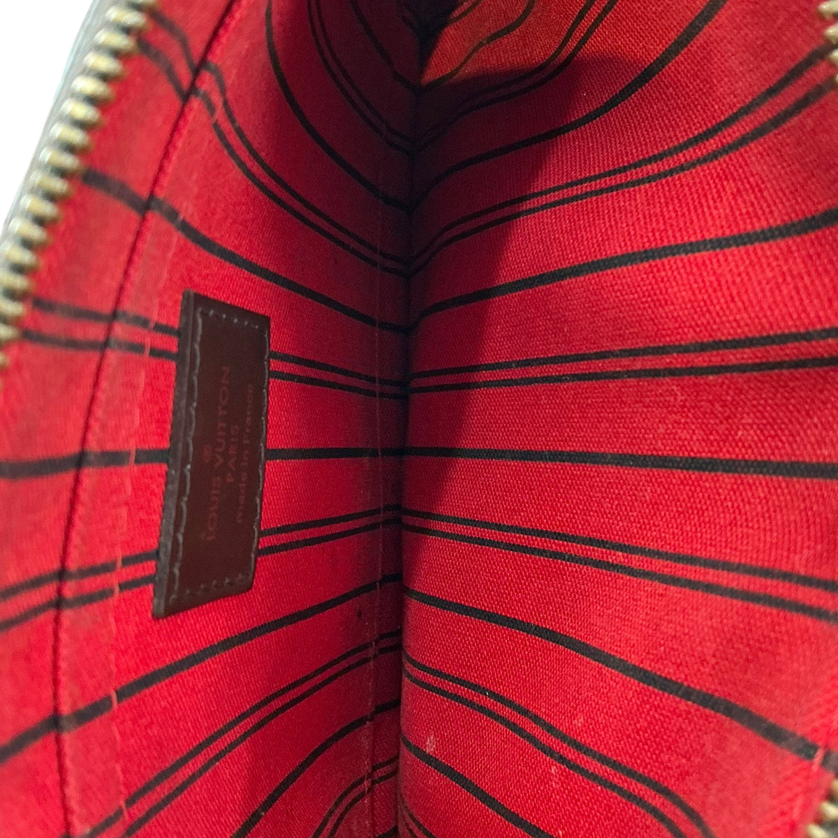 Louis Vuitton Damier Ebene Neverfull MM/GM Pochette Pouch