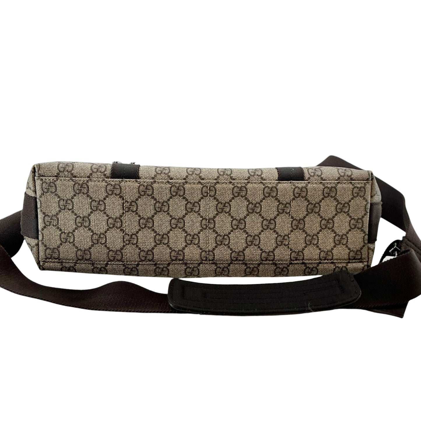 Gucci GG Supreme Monogram Flap Messenger Bag