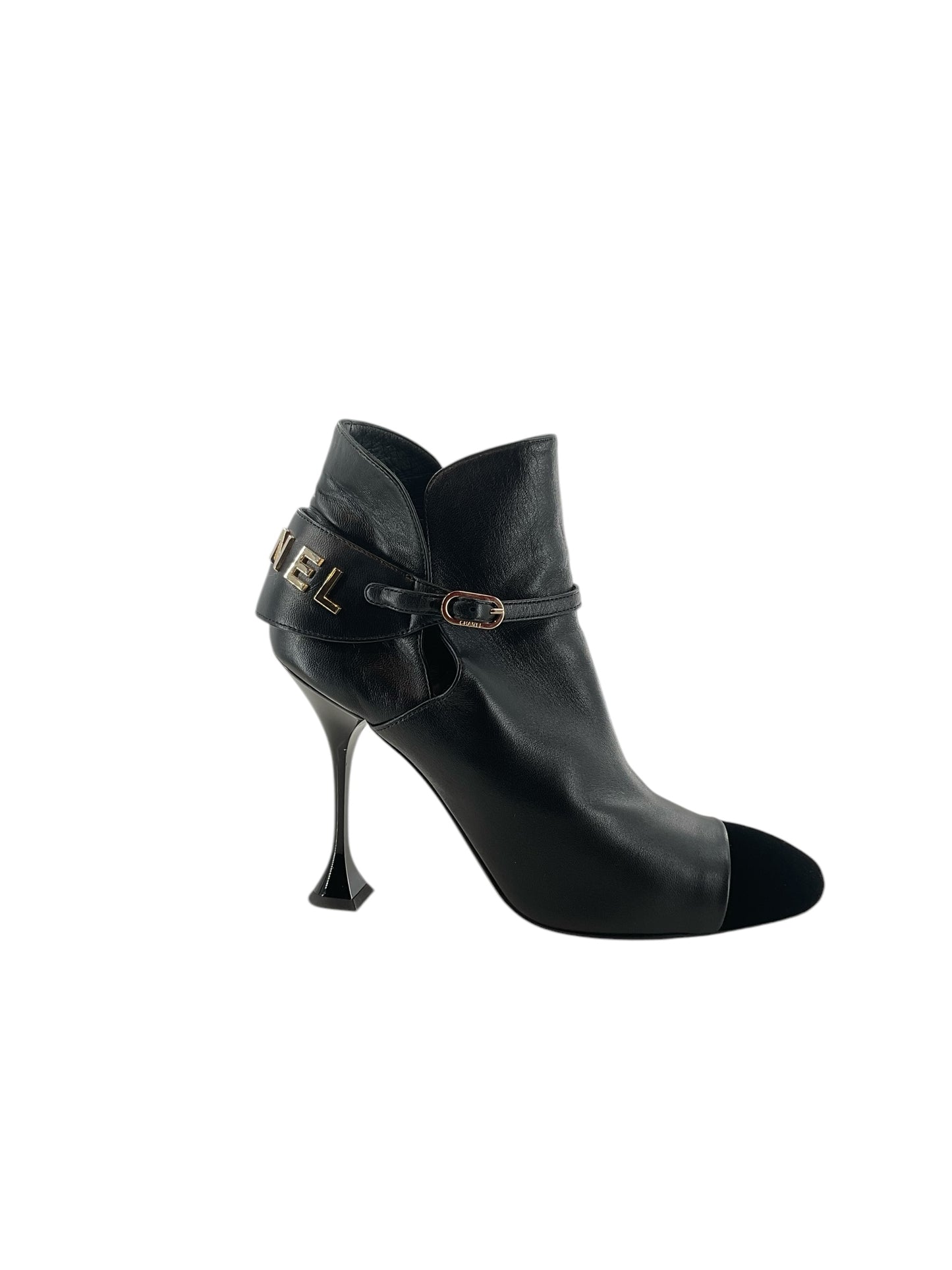 Chanel Lambskin Velvet Cap Toe Short Women’s Ankle Boots