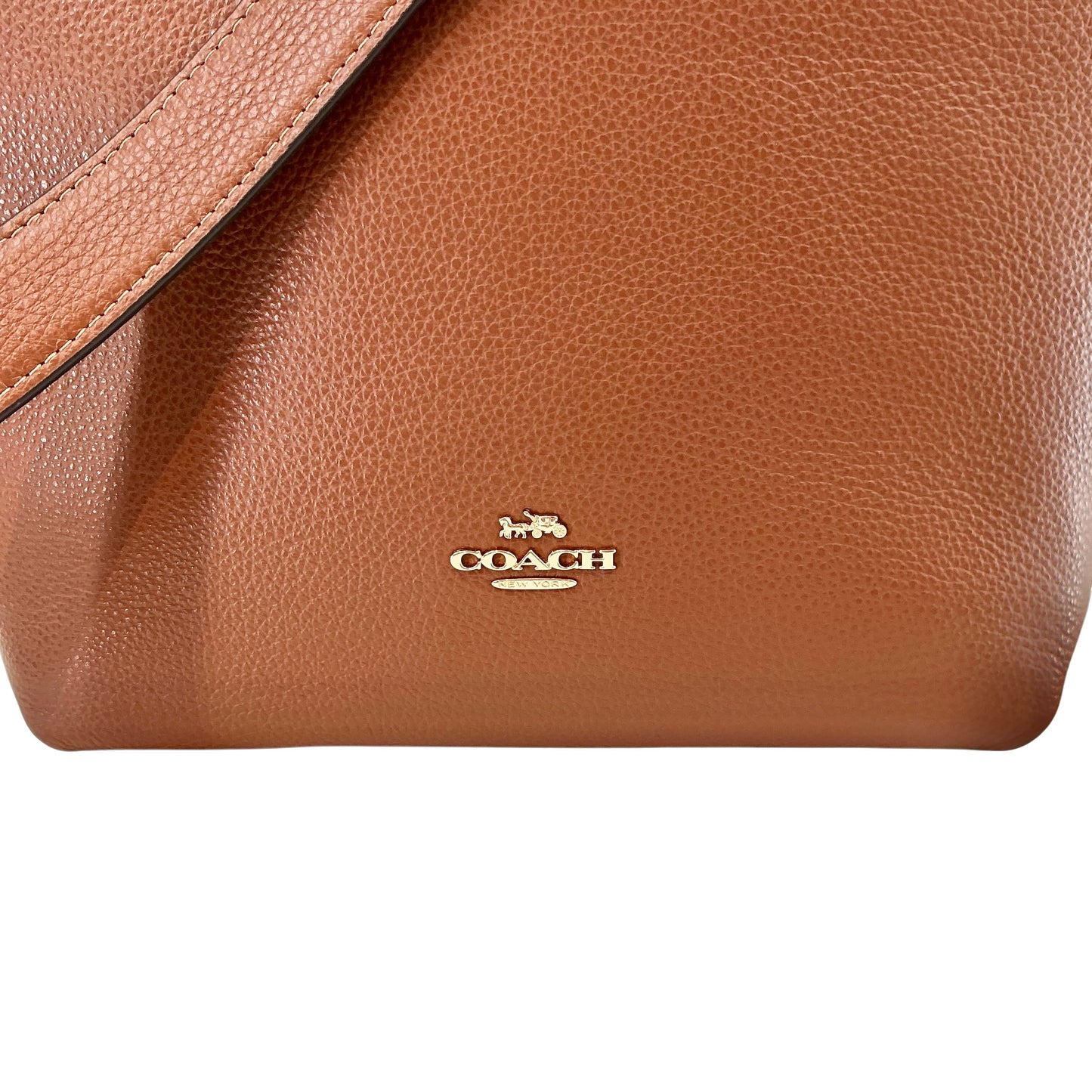 Coach C2818 Val Duffle in Brown Pebble Leather New With Tags