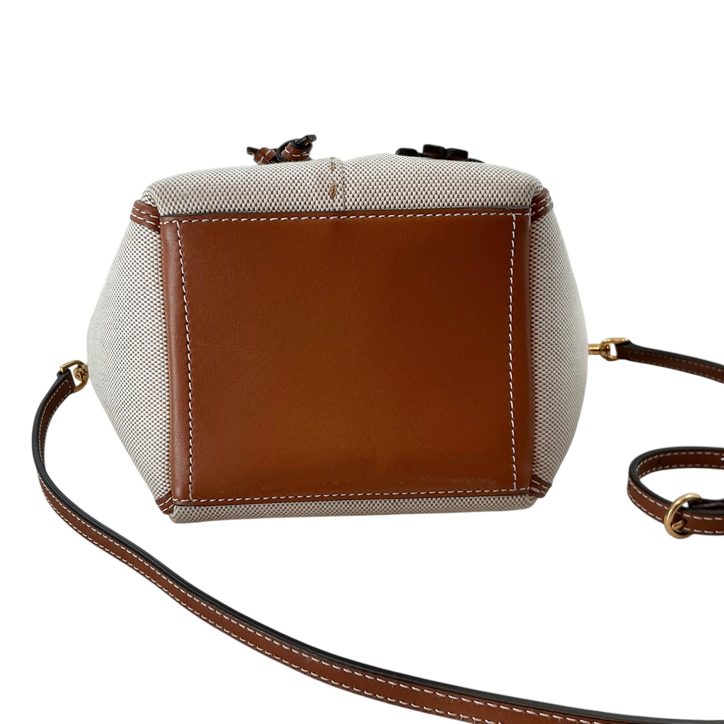 Tory Burch McGraw Mini Canvas Drawstring Satchel