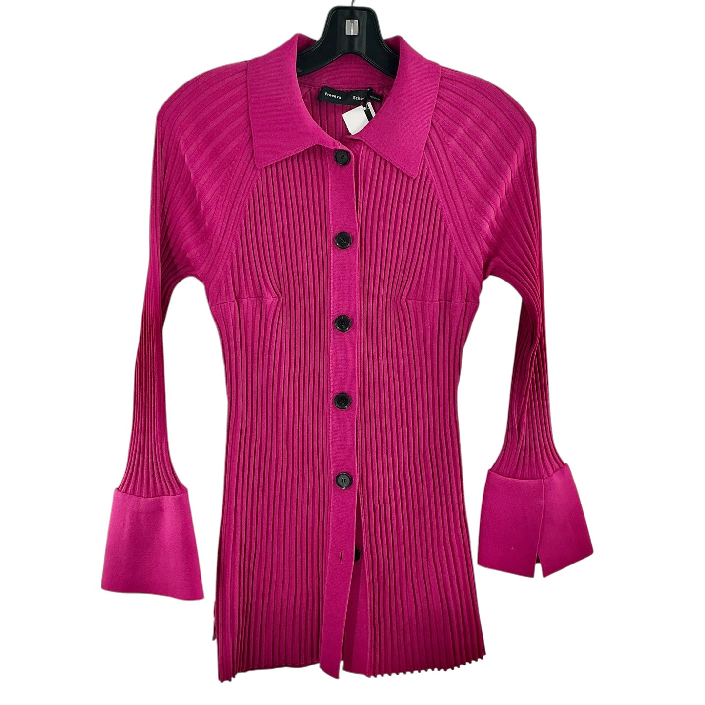 Proenza Schouler Rib-Knit Bell-Cuff Cardigan