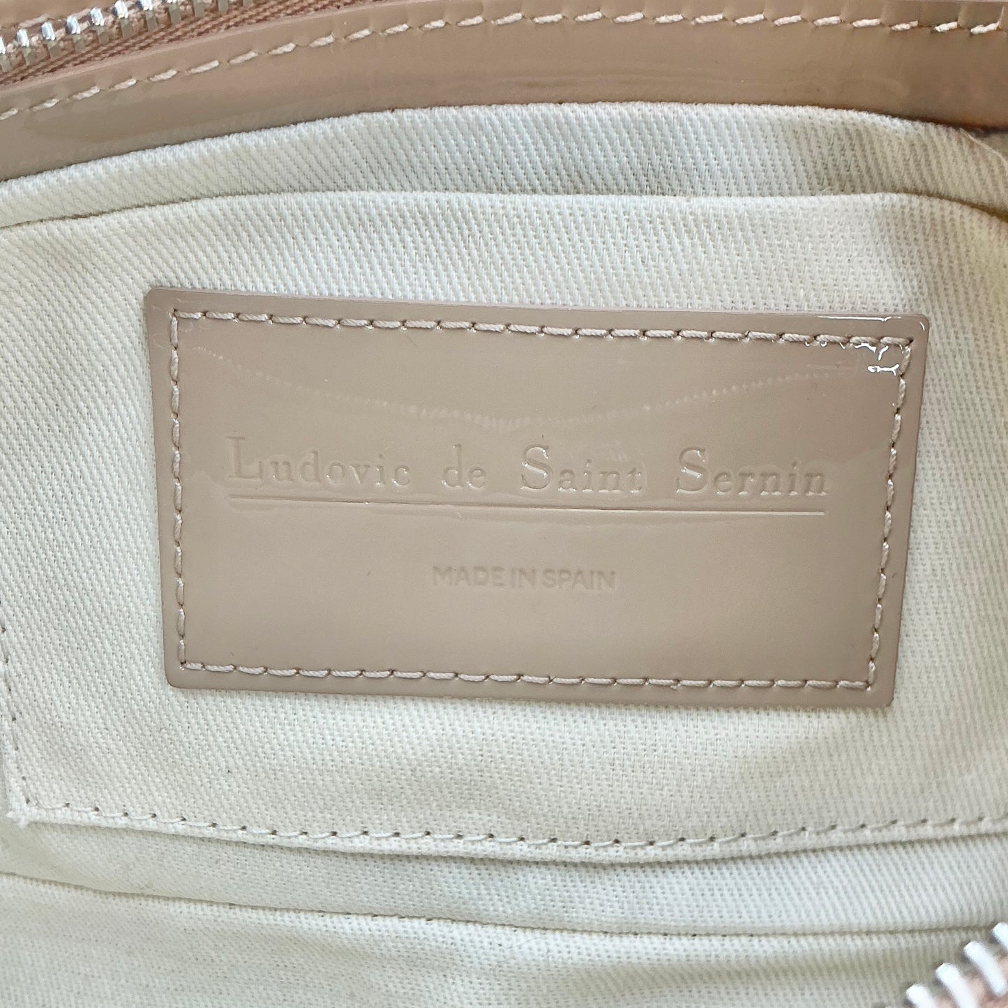 Ludovic de Saint Sernin: "The Cleavage" Patent Leather Shoulder Bag