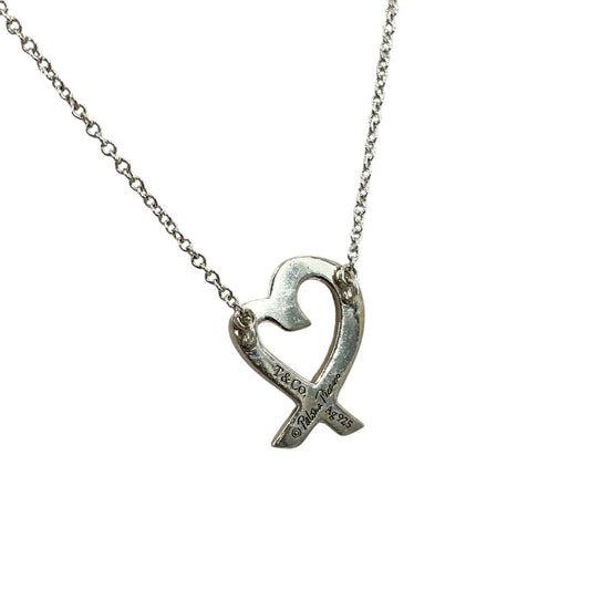 Tiffany & Co. Paloma Picasso Sterling Silver Loving Heart Pendant Necklace