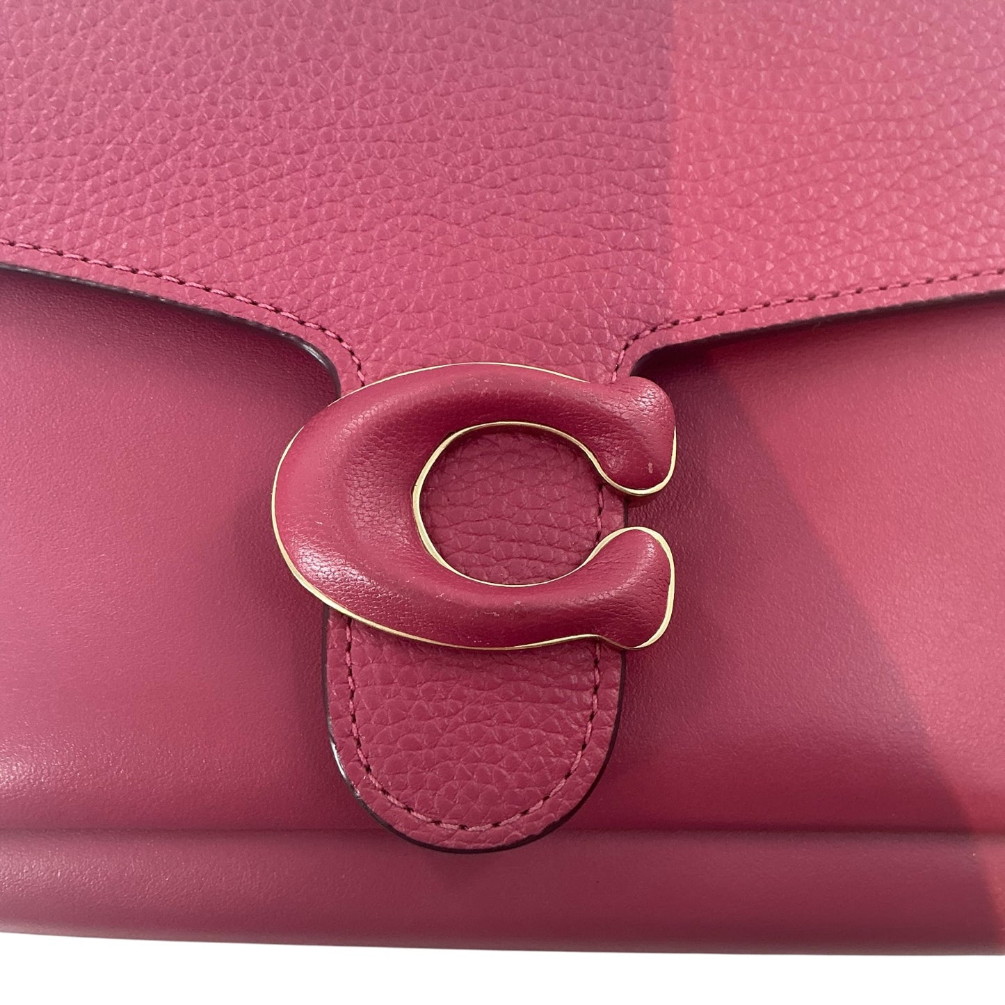 Coach Tabby Chain Clutch in Rouge Pink