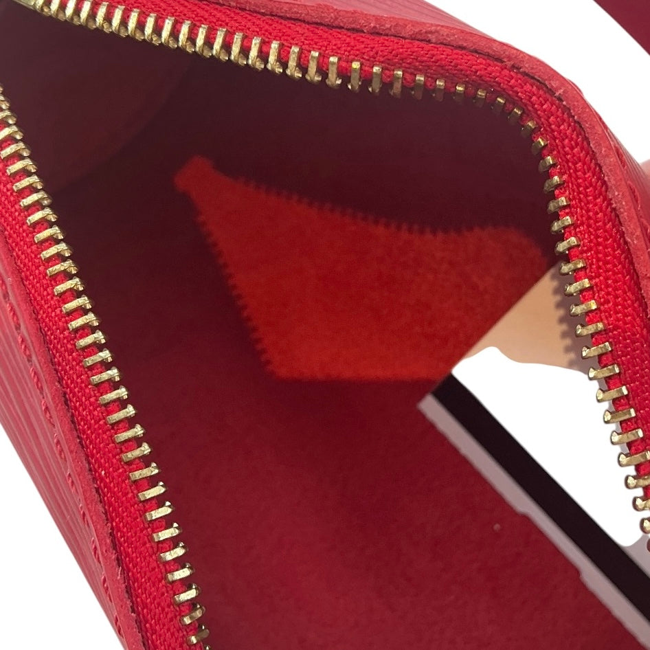 Louis Vuitton Red Epi Leather Papillon Pochette