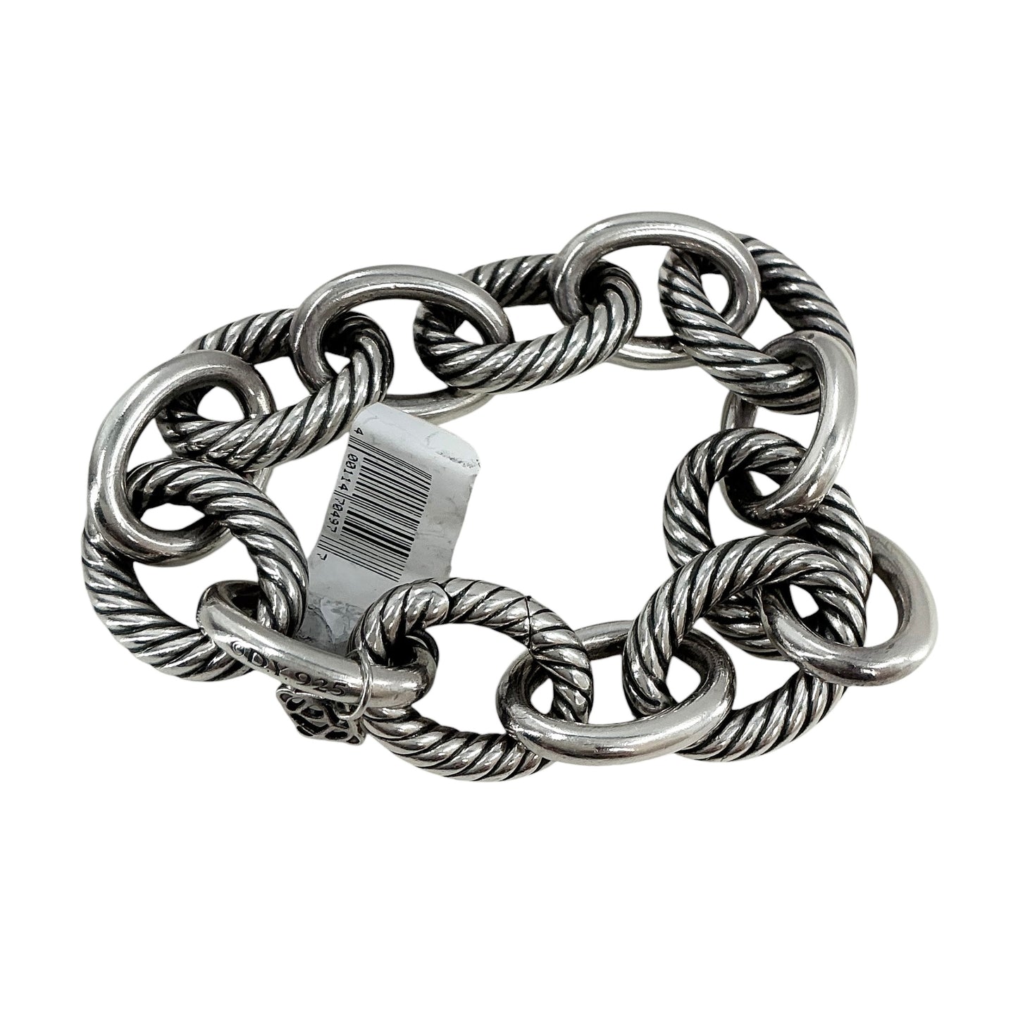 David Yurman Sterling Silver Oval Link Chain Bracelet