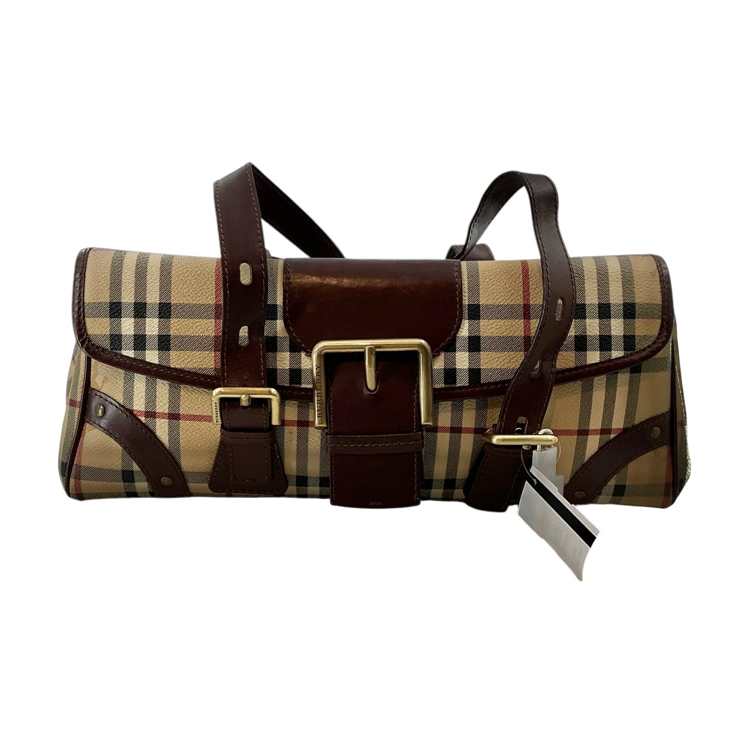 Burberry Cordelia Haymarket Check Shoulder Bag