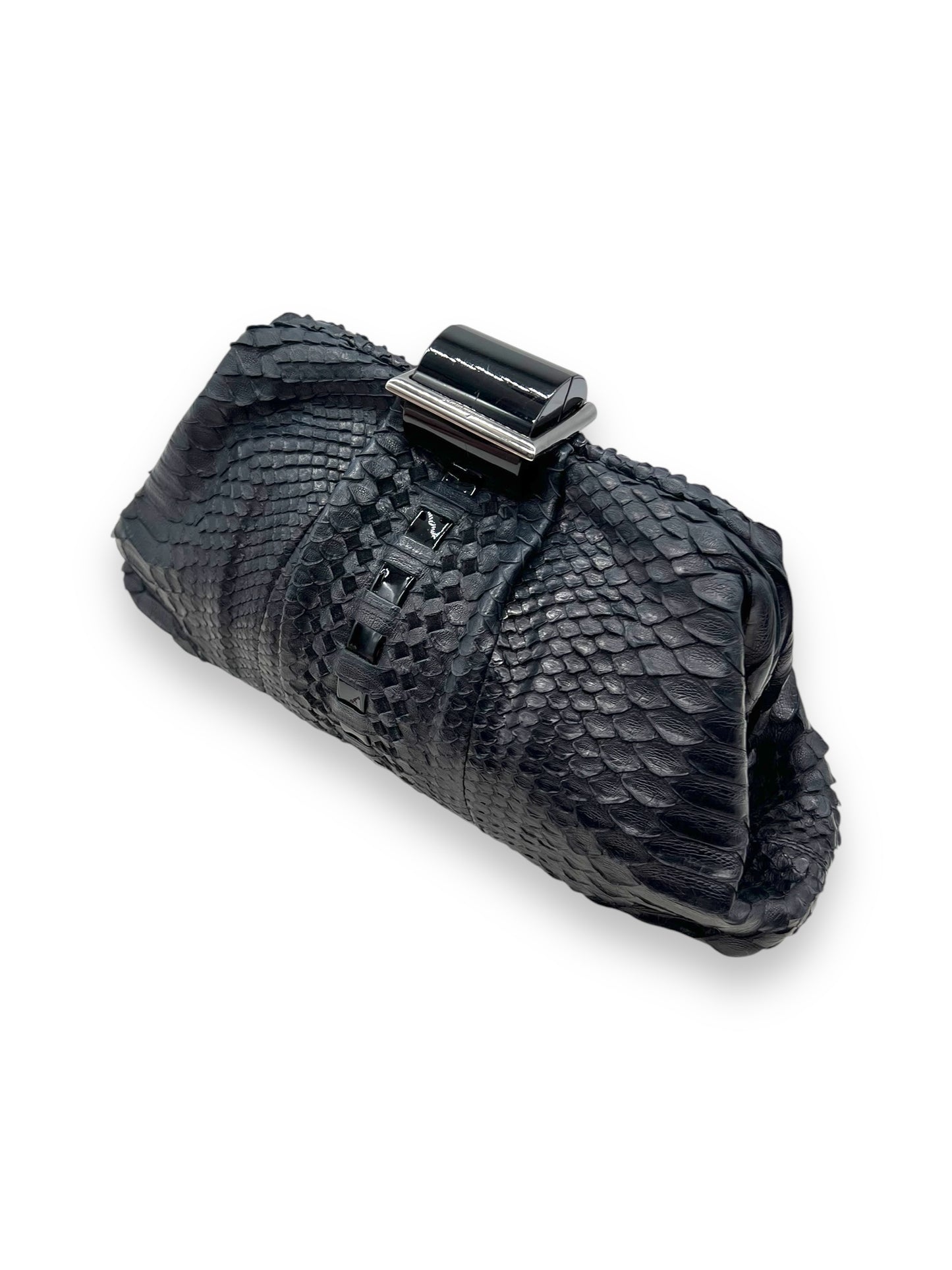 Salvatore Ferragamo Black Clutch