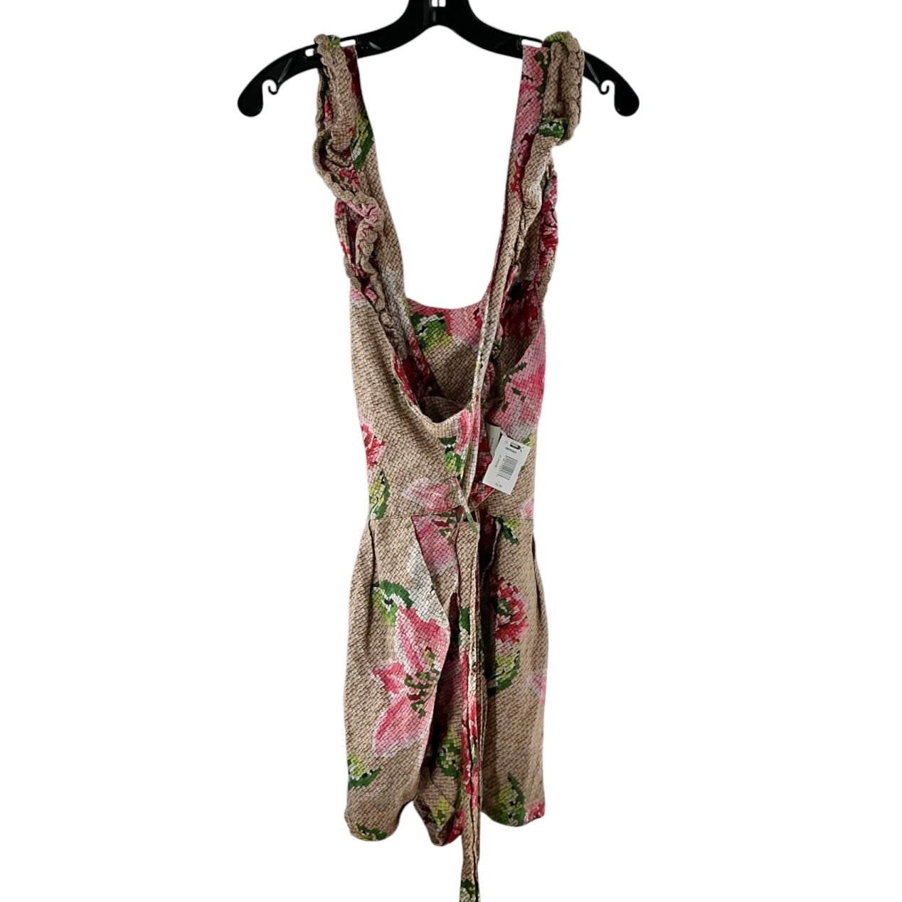 Farm Rio Floral Romper with Ruffle Straps