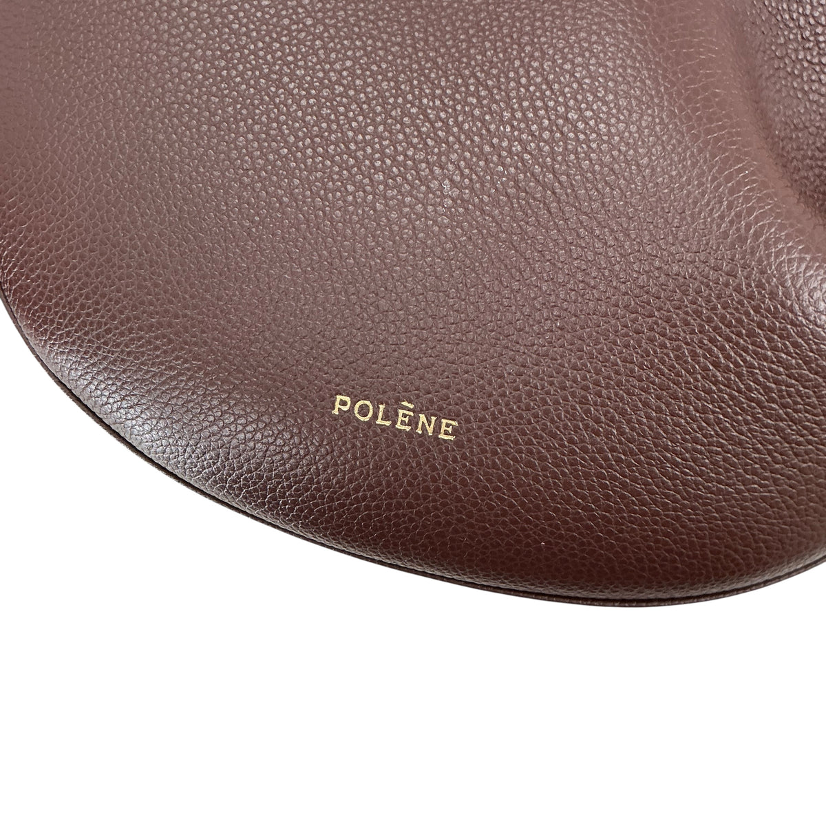 Polène Paris Tonca Bag in Grained Leather – Textured Crescent Crossbody